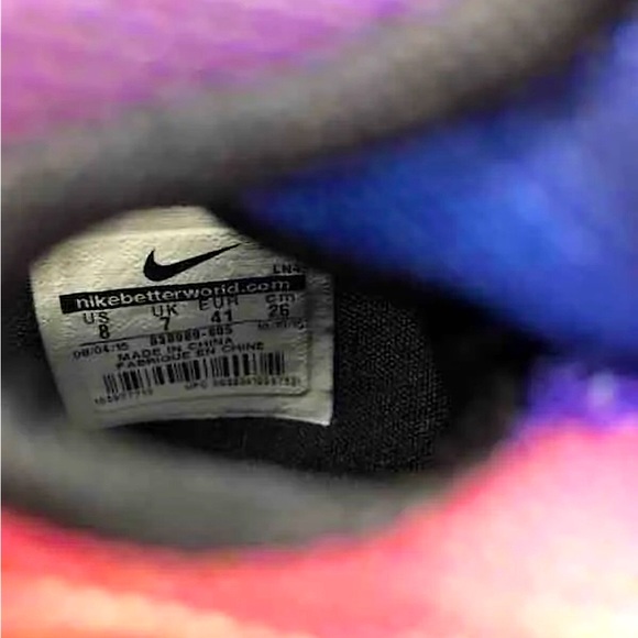 Nike Purple/Red Lebron 13 Doernbecher Basketball Shoes Sneakers **Men’s Sz 8** - Picture 11 of 11